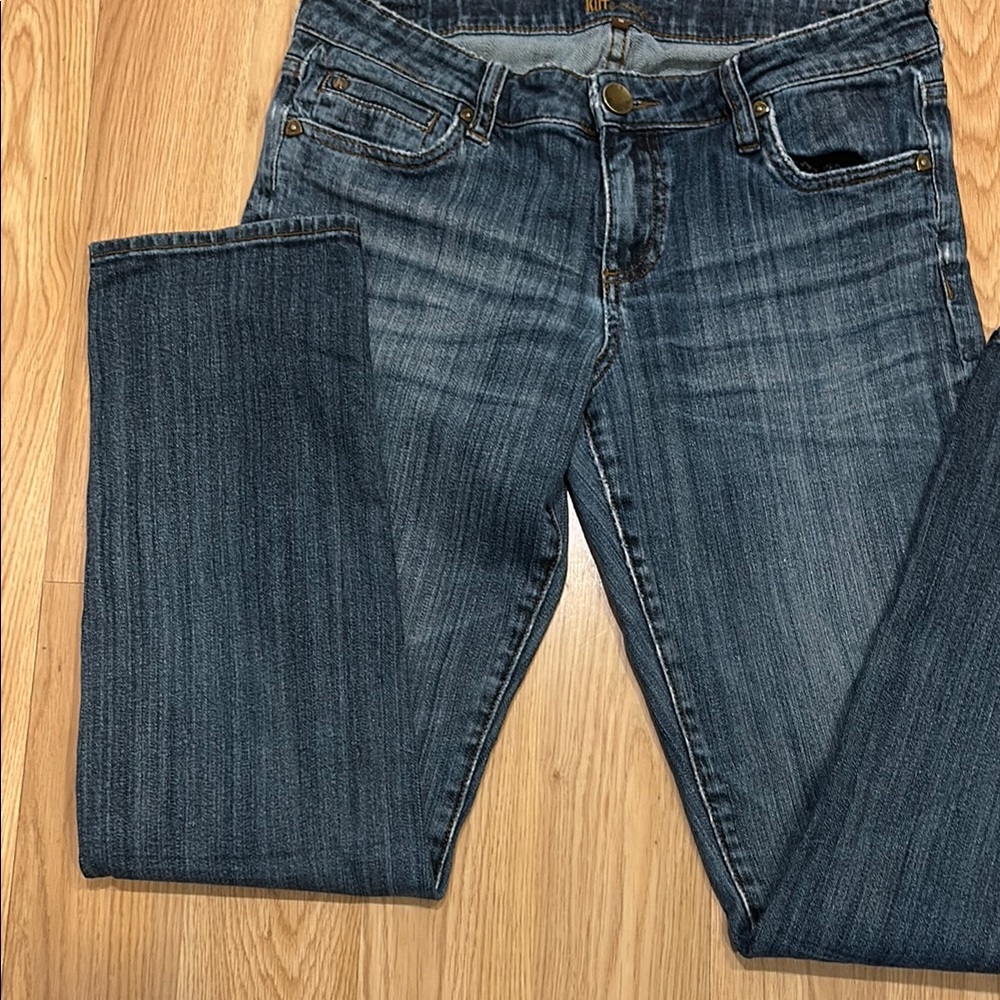 Kut From The Kloth Distressed Classic Jeans Size 6 - Picture 3 of 15